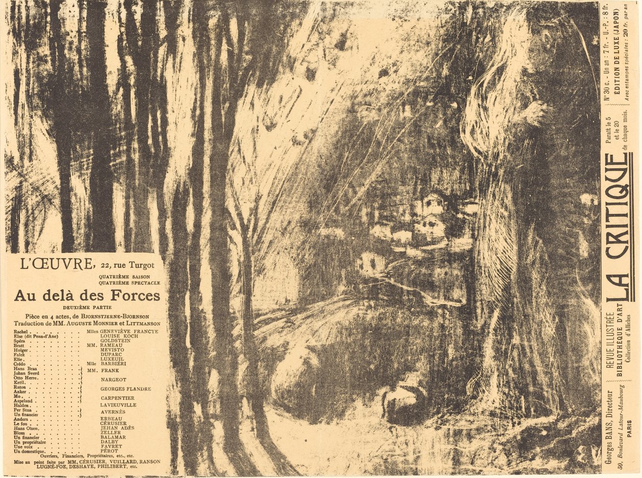 Poza siłami ludzkimi, 1897. autorstwa Edouard Vuillard