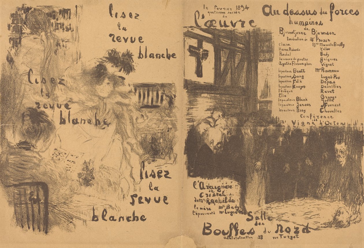 Ponad siłami ludzkimi, Kryształowy pająk, 1894. autorstwa Edouard Vuillard