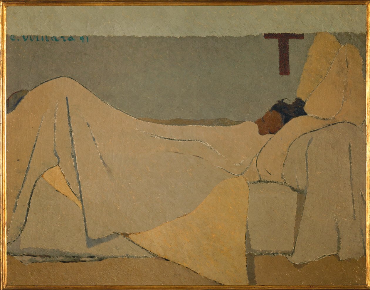 W łóżku autorstwa Edouard Vuillard