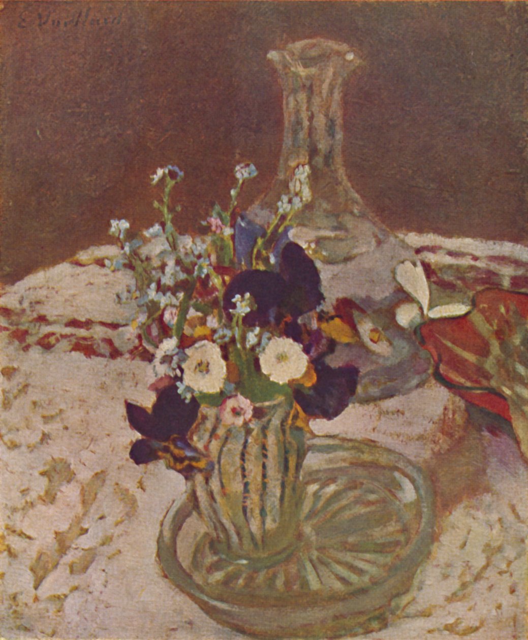 Bukiet Bratek, Niezapominajek i Stokrotek Około 1900, c1900, 1946 autorstwa Edouard Vuillard