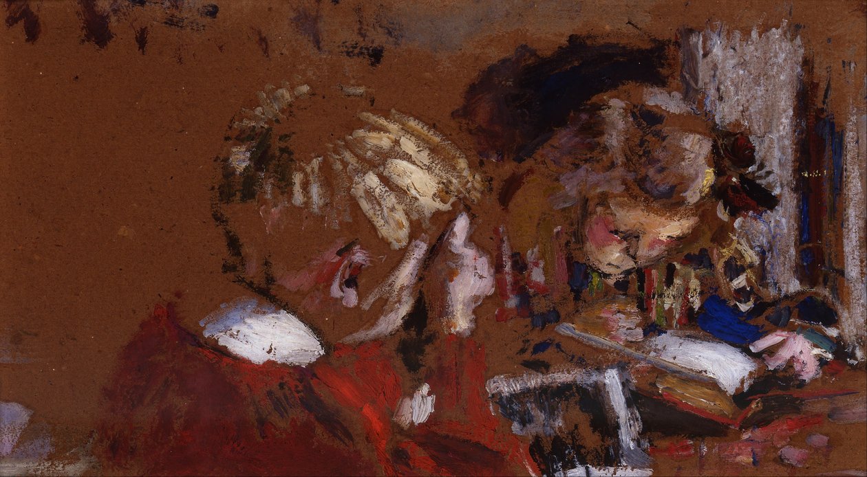 Czytanie dzieci autorstwa Edouard Vuillard
