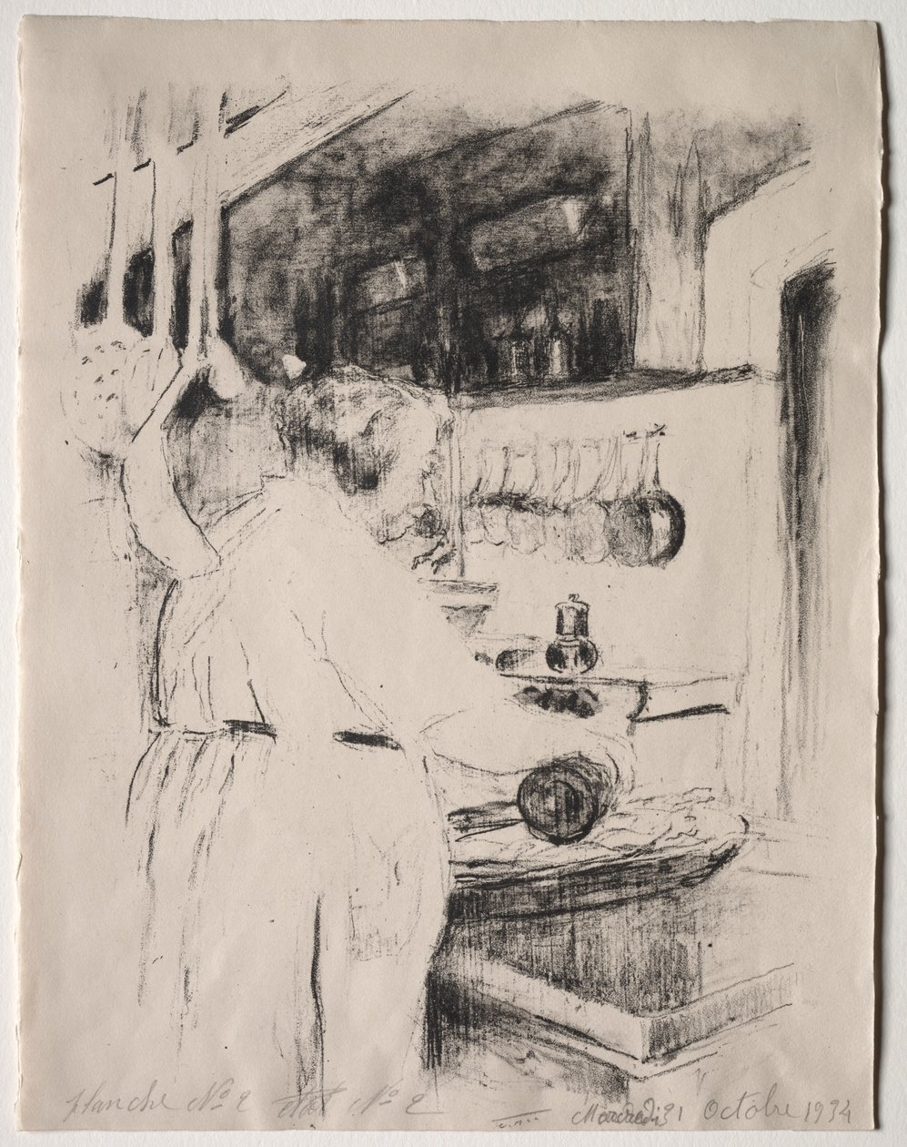 Gotowanie: kucharz autorstwa Edouard Vuillard