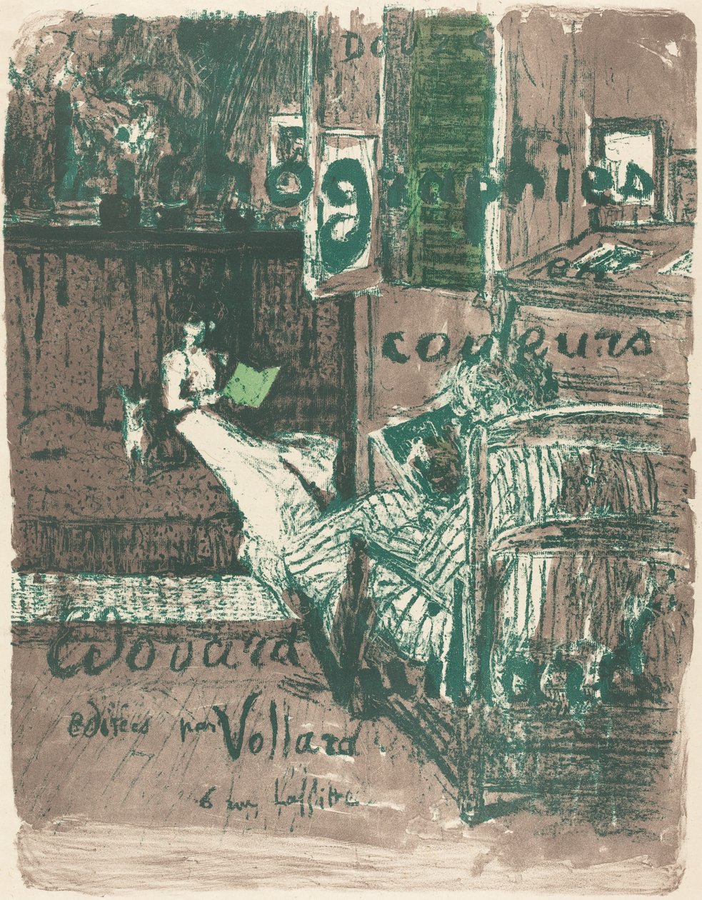 Okładka do albumu Krajobrazy i wnętrza, 1899. autorstwa Edouard Vuillard