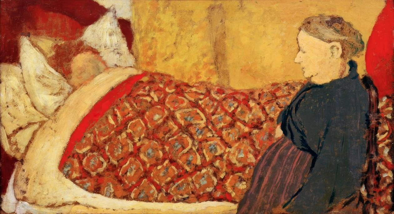 Kołysanka: Marie Roussel w łóżku autorstwa Edouard Vuillard