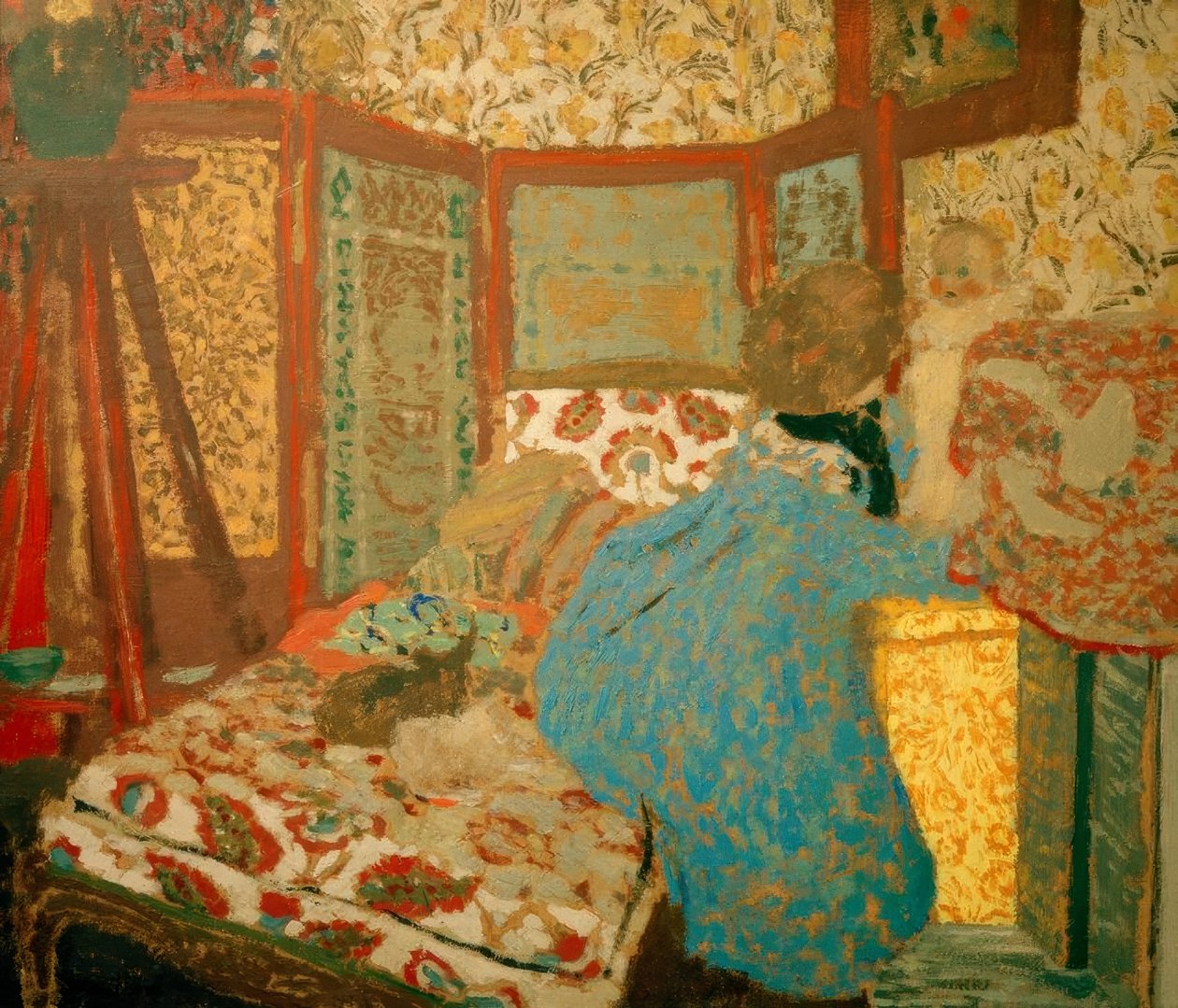 Niebieska dama z dzieckiem autorstwa Edouard Vuillard