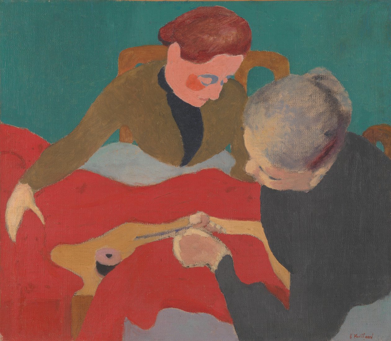 Krawcowe, lata 90. XIX wieku autorstwa Edouard Vuillard
