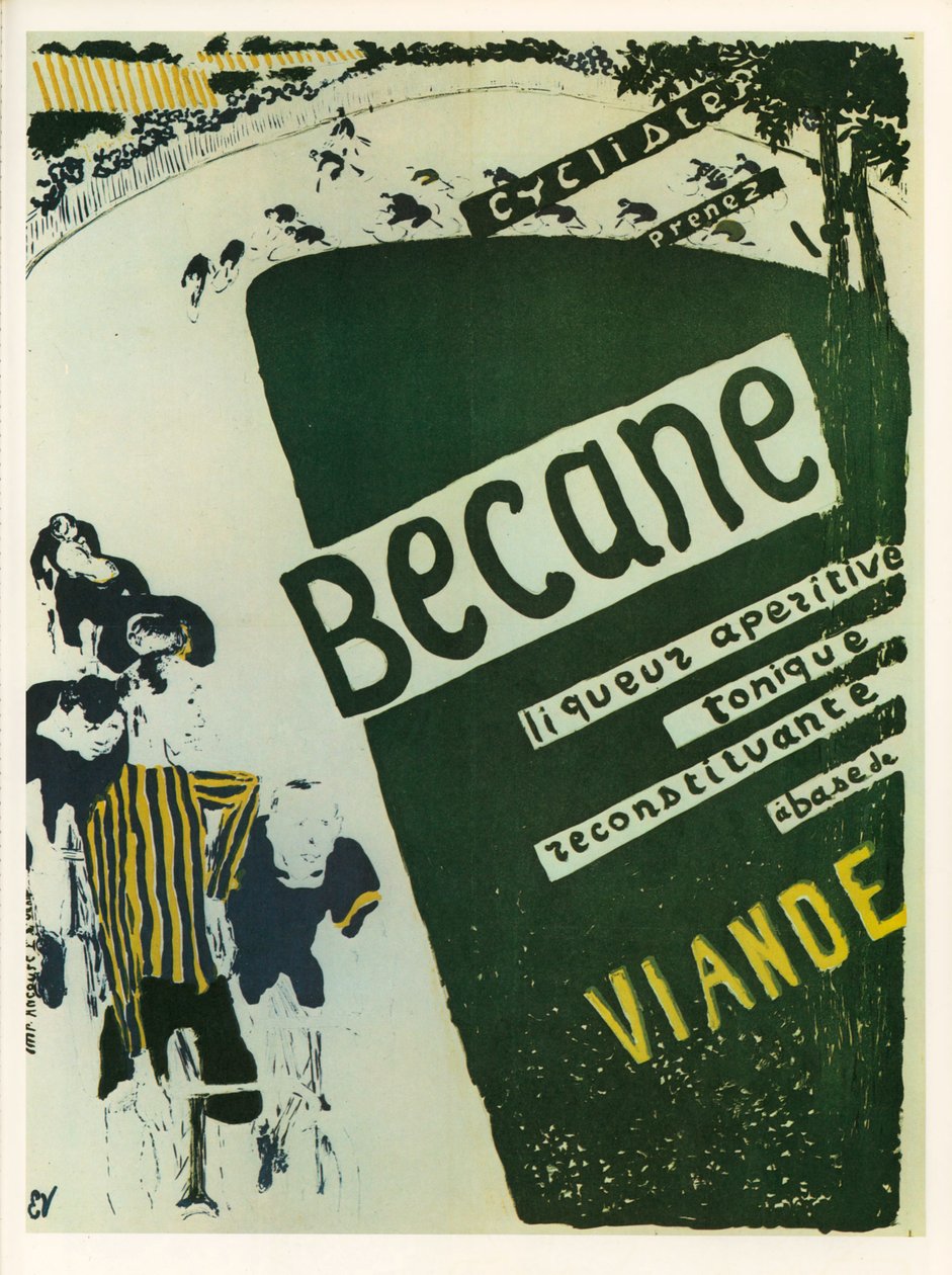 Edouard Vuillard: Becane - aperitive tonic liqueur ... (litografia) autorstwa Edouard Vuillard
