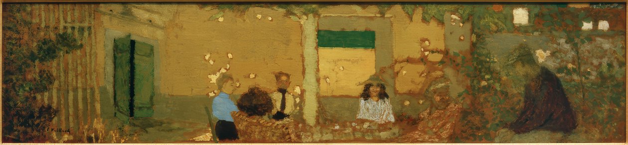Rodzina w ogrodzie autorstwa Edouard Vuillard