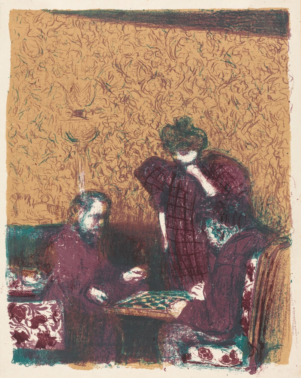 Dame-Spiel autorstwa Edouard Vuillard