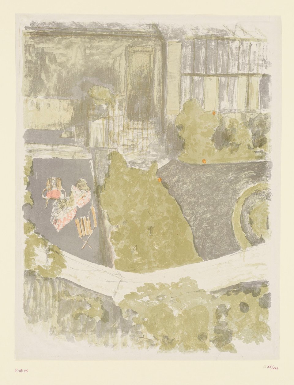 Ogród przed studiem autorstwa Edouard Vuillard