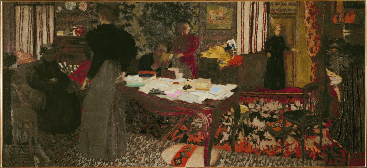 Grand Interieur z sześcioma znakami autorstwa Edouard Vuillard