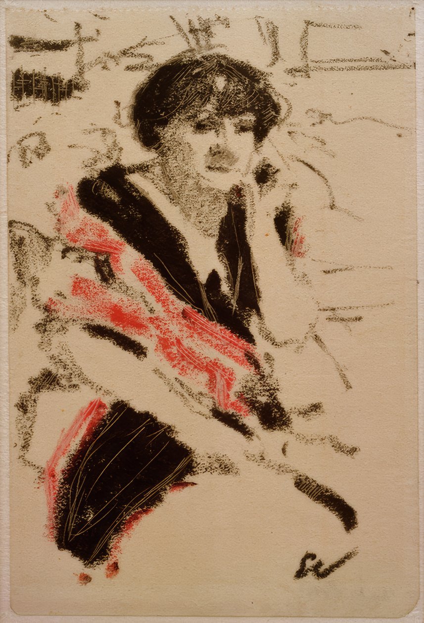 Półpostać siedzącej kobiety autorstwa Edouard Vuillard