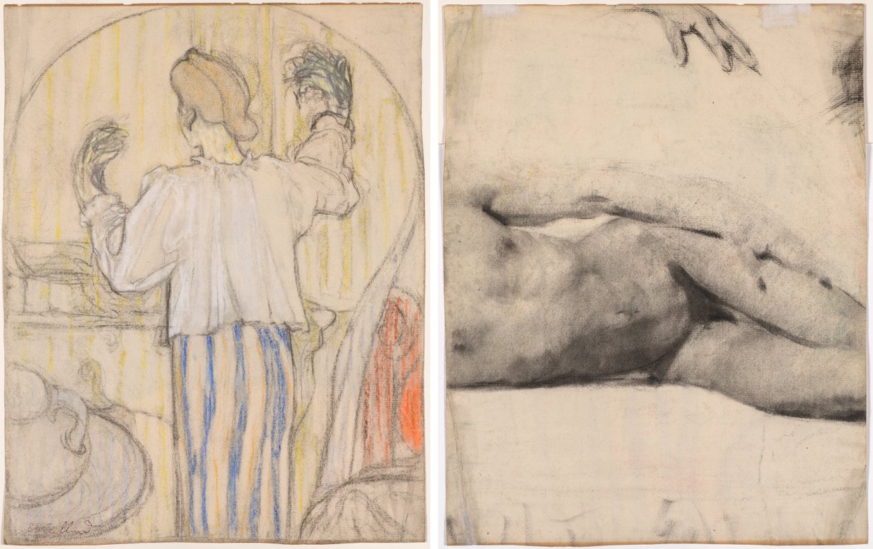Przed lustrem autorstwa Edouard Vuillard
