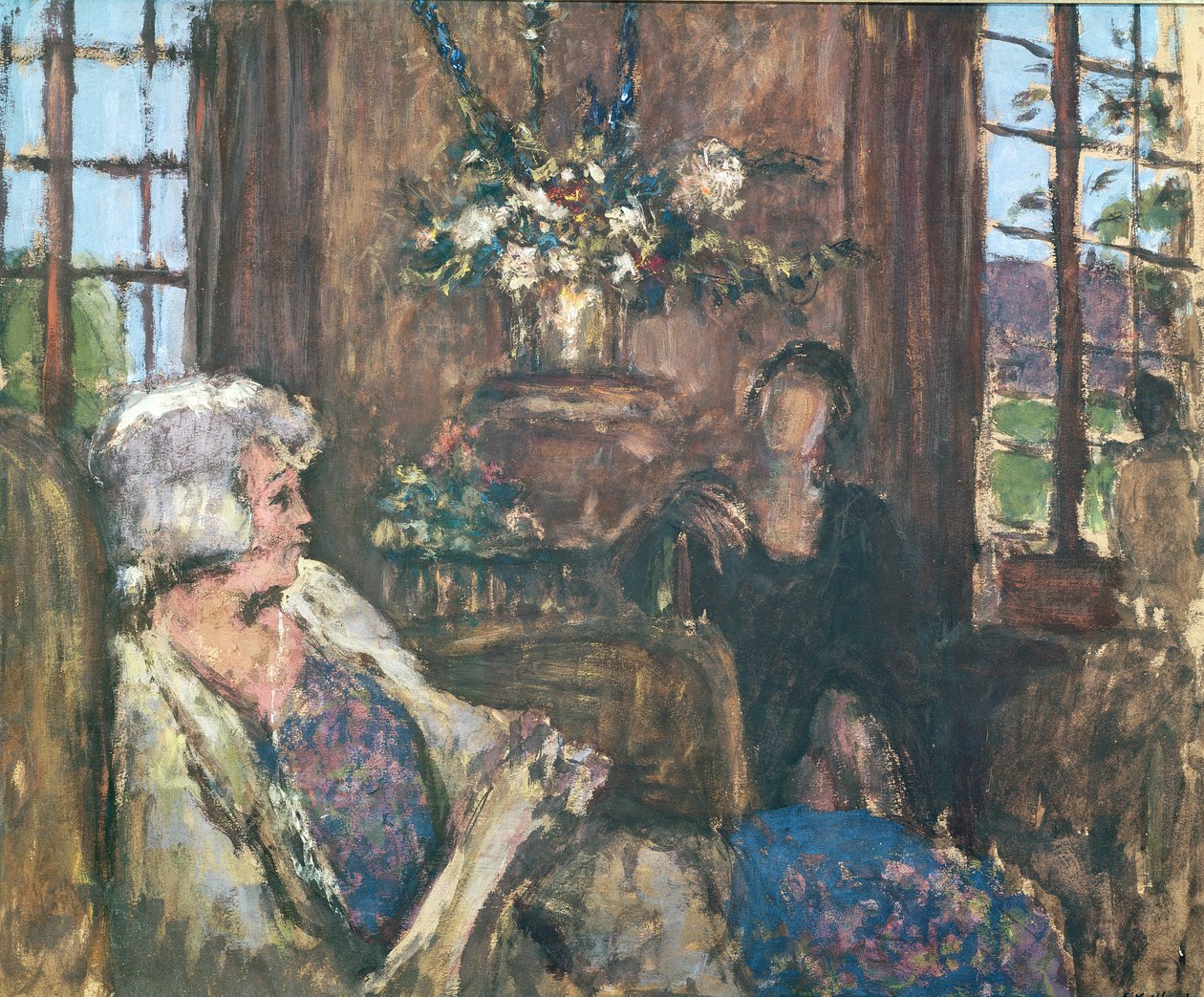 Wnętrze (gwasz) autorstwa Edouard Vuillard