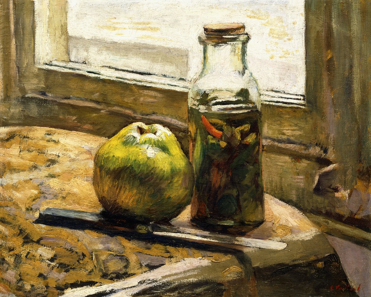 Słoik ogórków i jabłek, 1889-90 autorstwa Edouard Vuillard