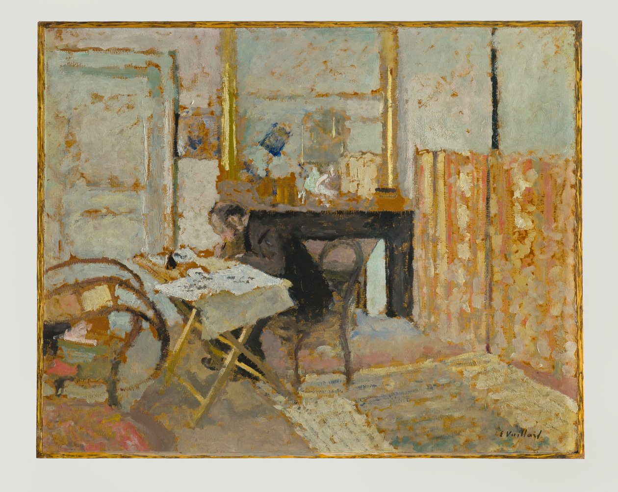 Ker-Xavier Roussel Reading autorstwa Edouard Vuillard