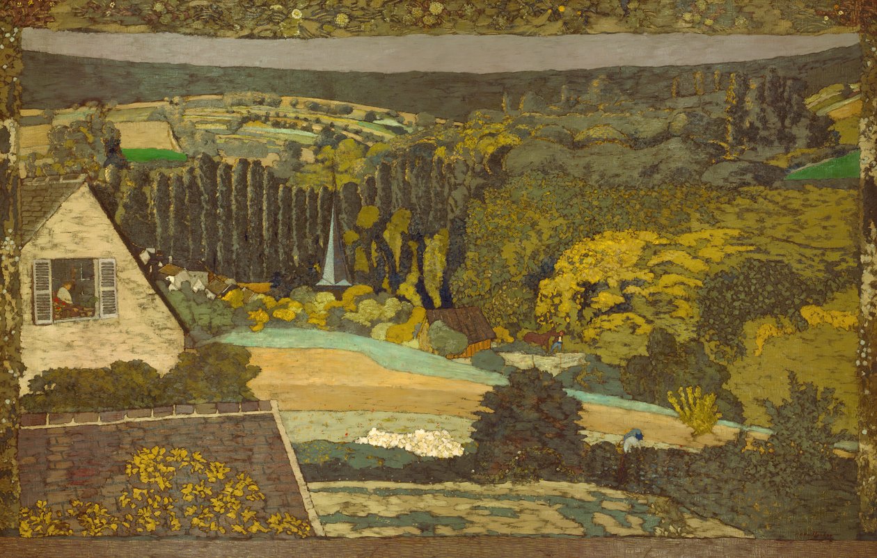 Krajobraz: okno z widokiem na las, 1899. autorstwa Edouard Vuillard