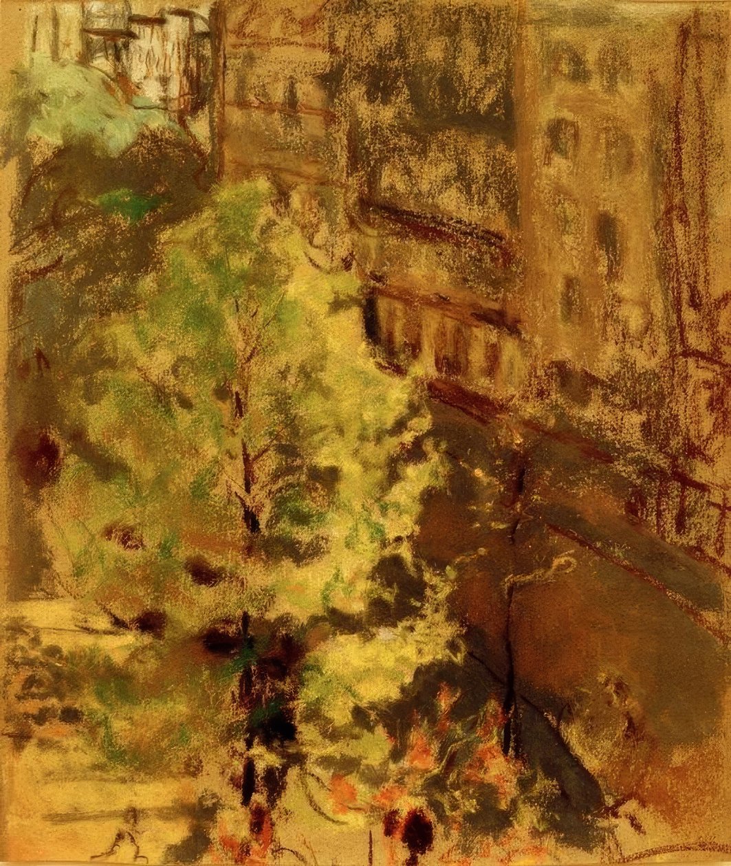 Plac Berlioza, efekt porannego słońca autorstwa Edouard Vuillard