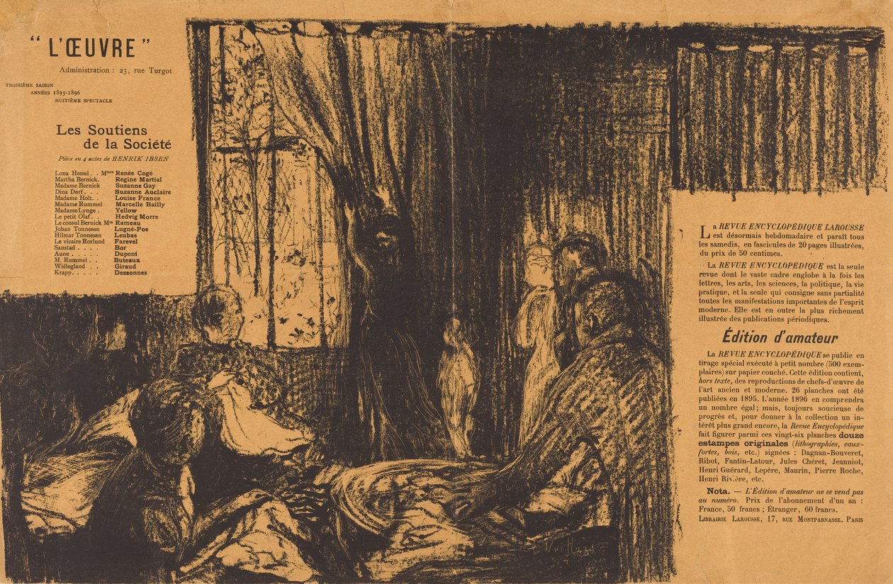 Die Stützen der Gesellschaft autorstwa Edouard Vuillard