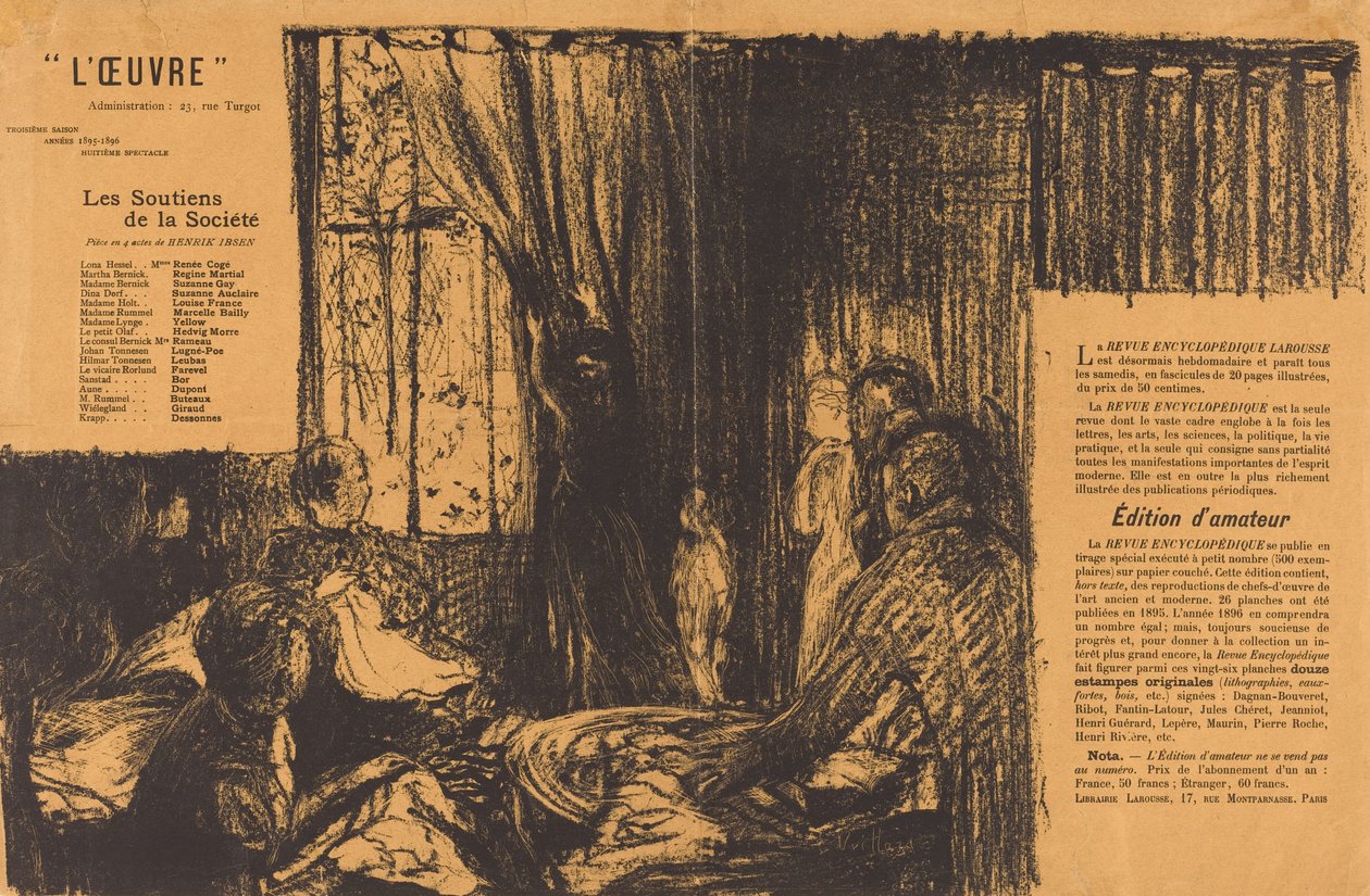 Zwolennicy społeczeństwa autorstwa Edouard Vuillard
