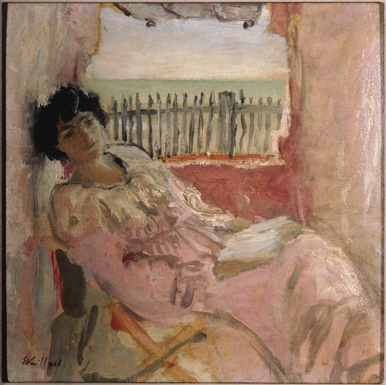 Lucy Hessel nad brzegiem morza, ok. 1904 autorstwa Edouard Vuillard