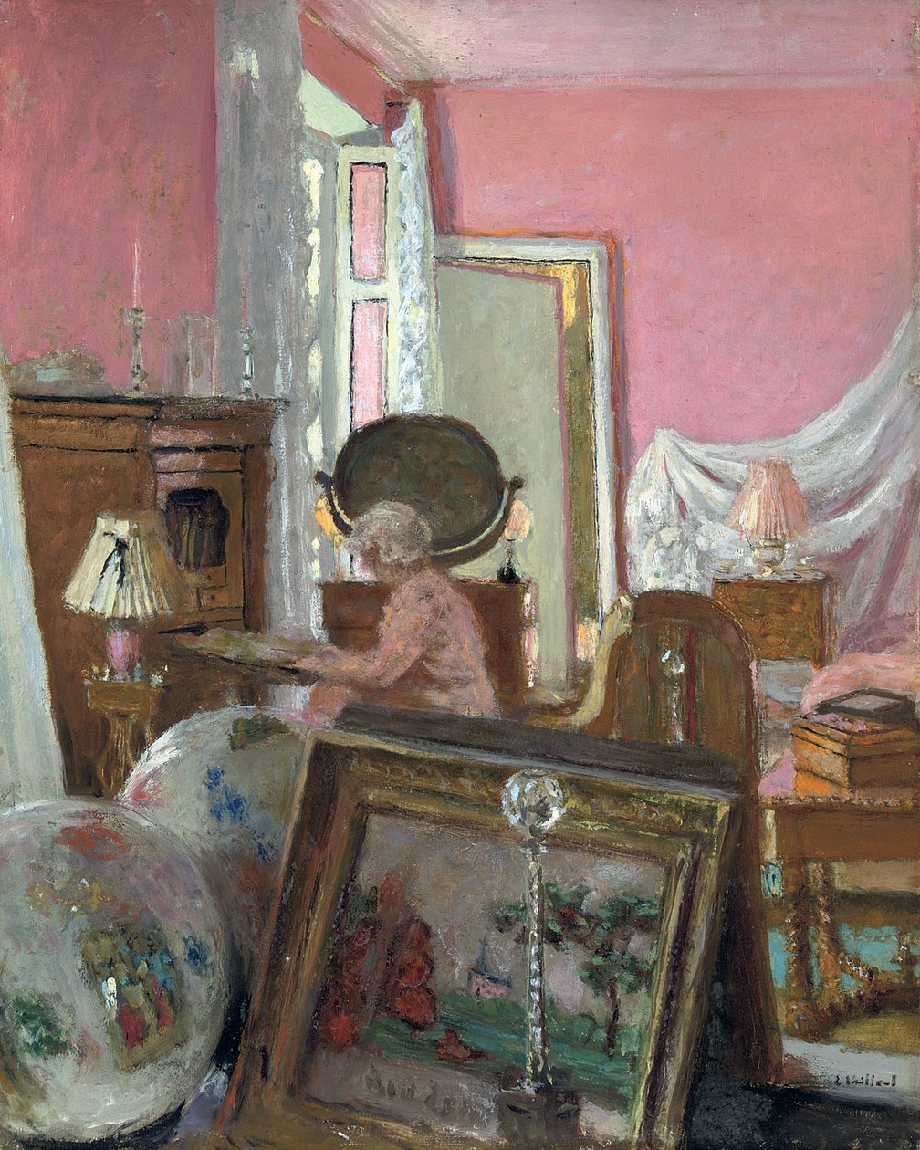 pani Hessel w swoim pokoju w Chateau des Clayes; Madame Hessel w swojej sypialni w Chateau des Clayes, ok. 1930-1935 autorstwa Edouard Vuillard