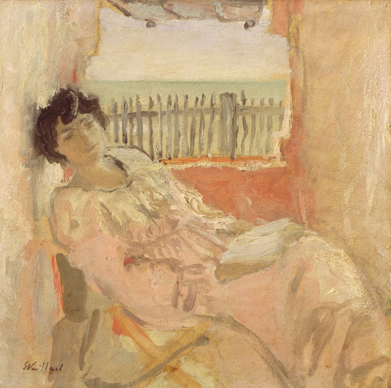 Madame Hessel nad brzegiem morza, 1904 (olej na tekturze) autorstwa Edouard Vuillard