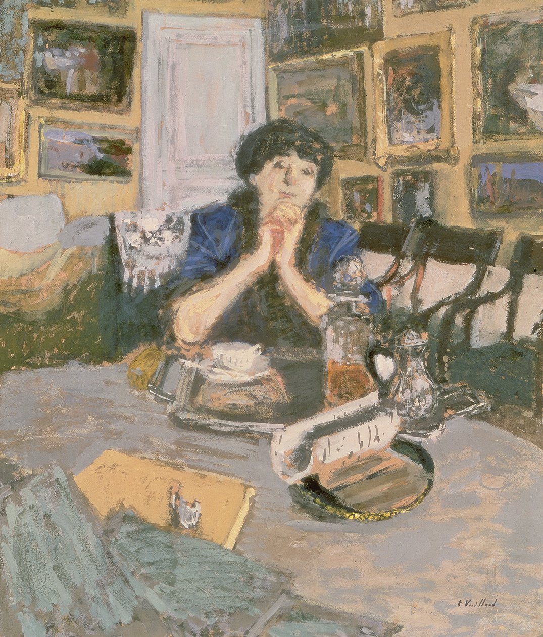 Madame Hessel z szalem, 1911 autorstwa Edouard Vuillard
