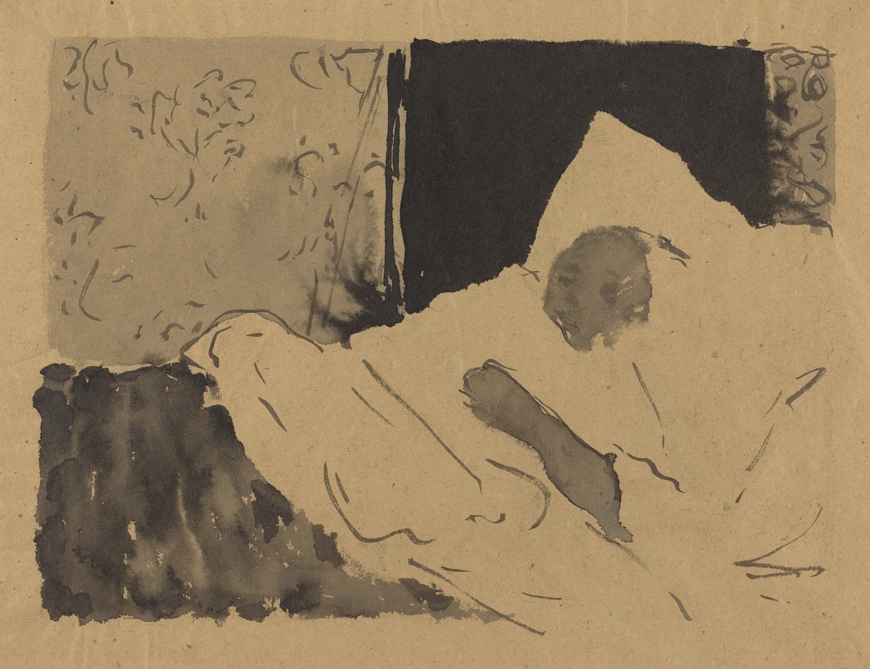 Madame V. Śpiąca autorstwa Edouard Vuillard