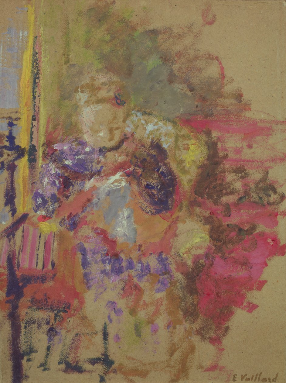 Szwalnia Madame Vuillard, ok. 1905 r. autorstwa Edouard Vuillard