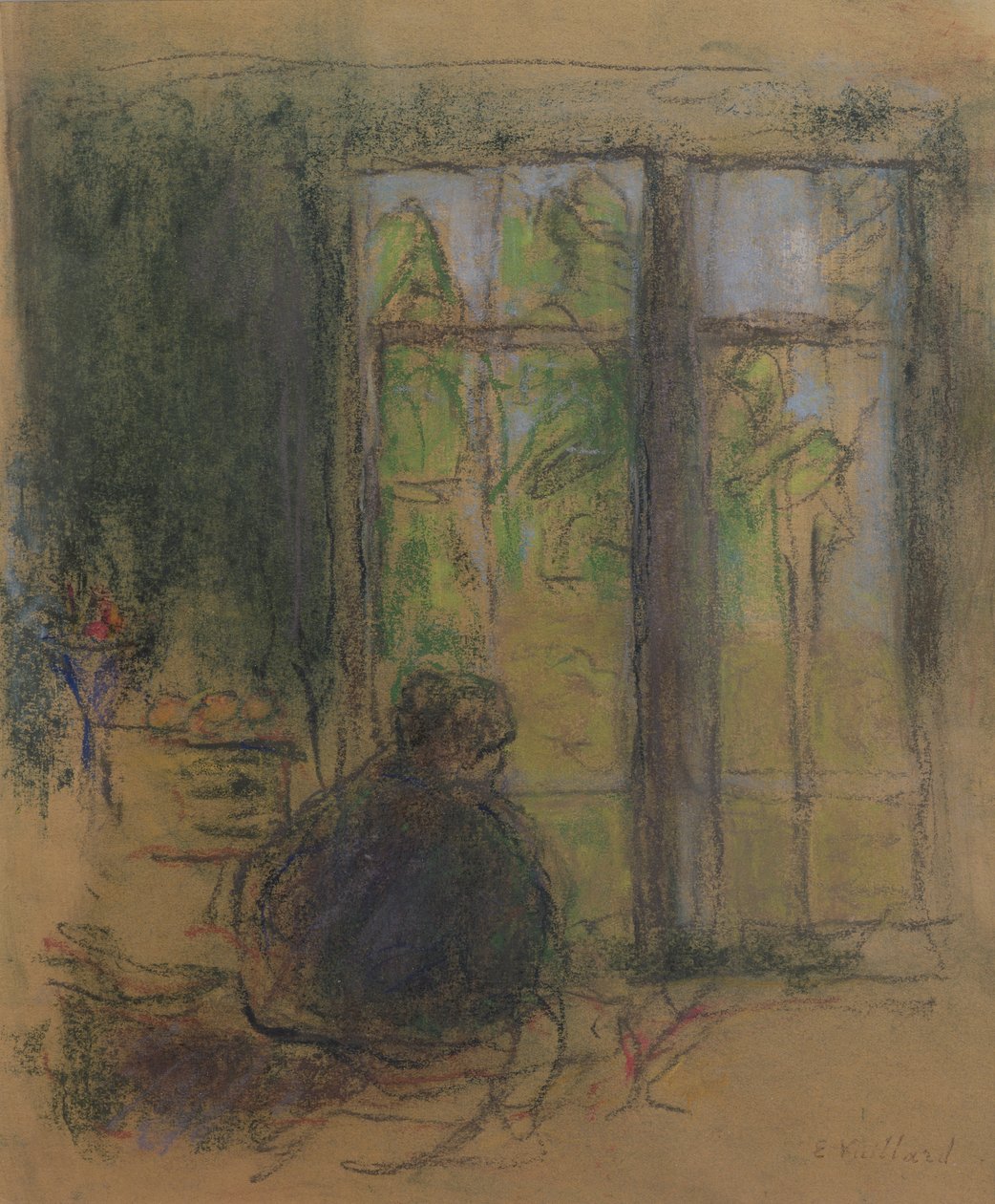 Madame Vuillard przy oknie, 1915 autorstwa Edouard Vuillard