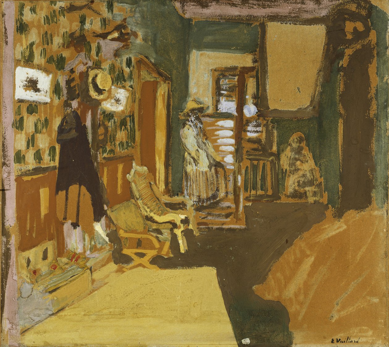 Pani Hessel w korytarzu, ok. 1909 r. autorstwa Edouard Vuillard