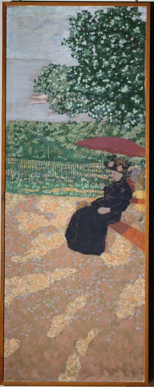 Park w Paryżu: Dama w czerni autorstwa Edouard Vuillard