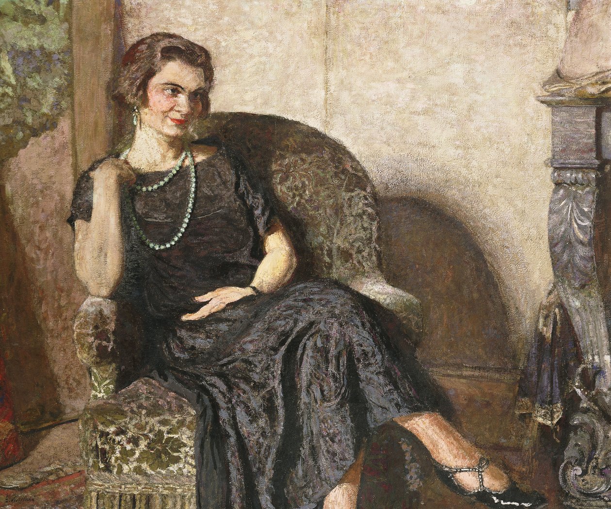Portret pani Fridette Satton, 1923 autorstwa Edouard Vuillard