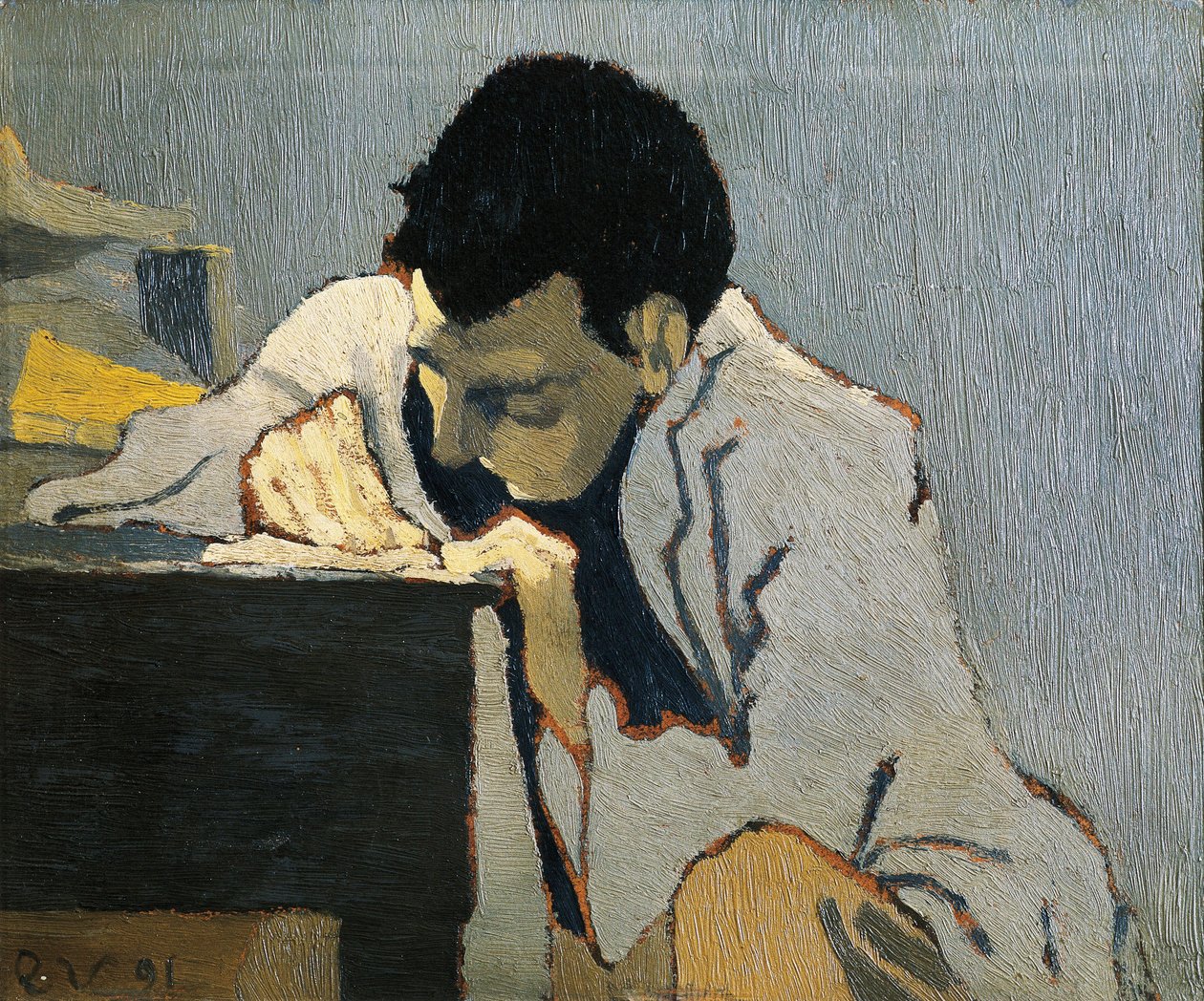 Portret Aureliena Lugne-Poe. Obraz Edouarda VUILLARDA (1868-1940) autorstwa Edouard Vuillard
