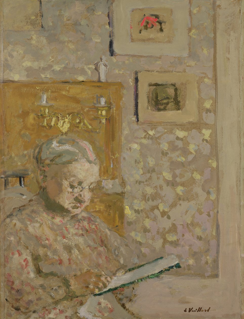 Portret Madame Vuillard, Matki Artystki, ok. 1910 autorstwa Edouard Vuillard