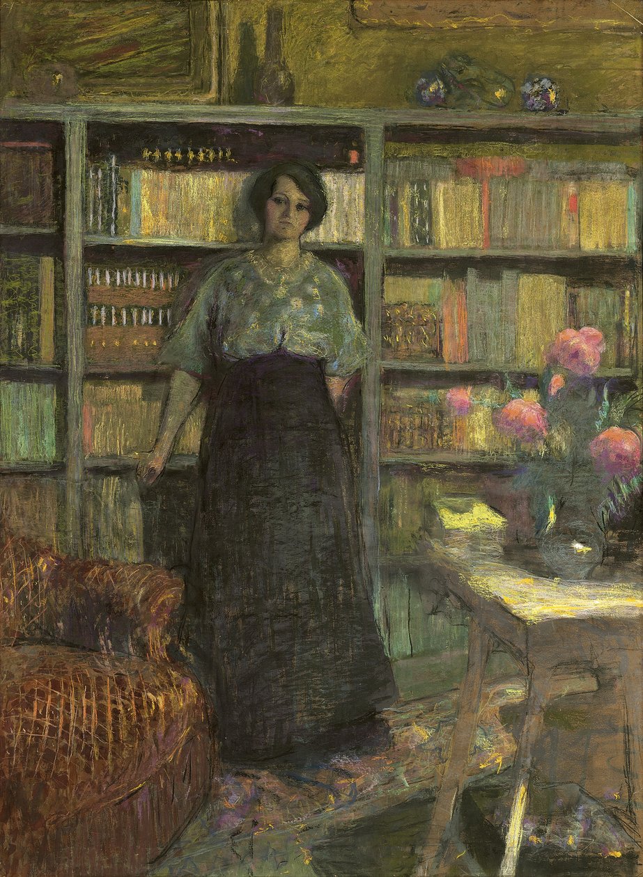 Portret Mademoiselle Jacqueline Fontaine, 1911; 1932 autorstwa Edouard Vuillard