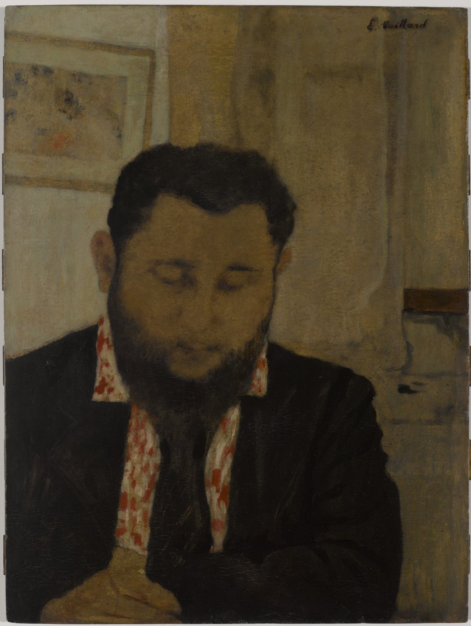 Portret Thadée Natansona, 1897 (olej na tekturze zamontowany na desce) autorstwa Edouard Vuillard