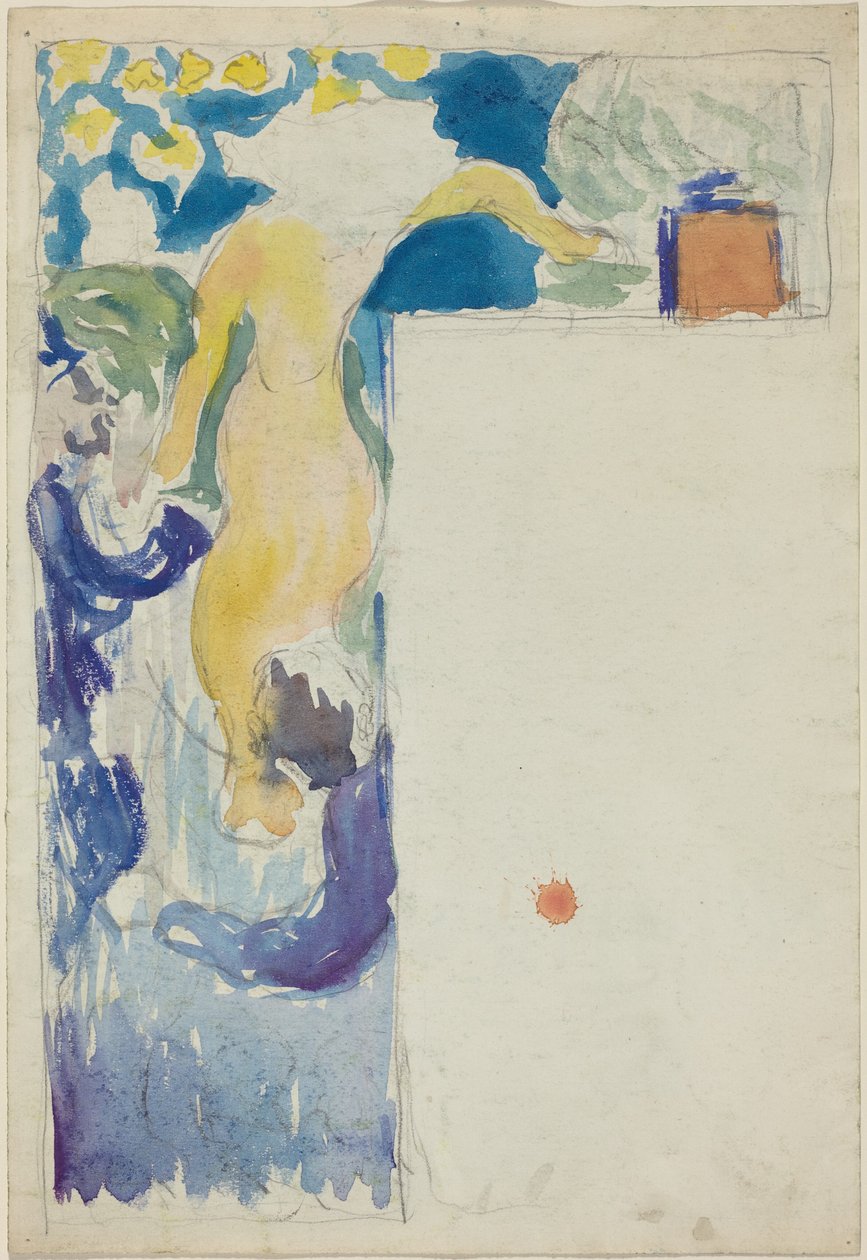Programmdesign für das Théâtre Libre autorstwa Edouard Vuillard