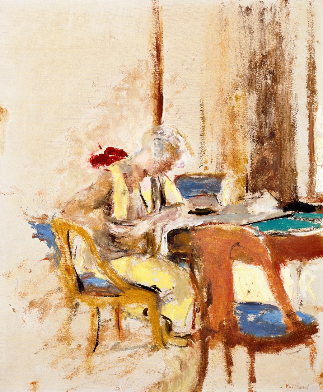 Czytanie w Małym Salonie autorstwa Edouard Vuillard