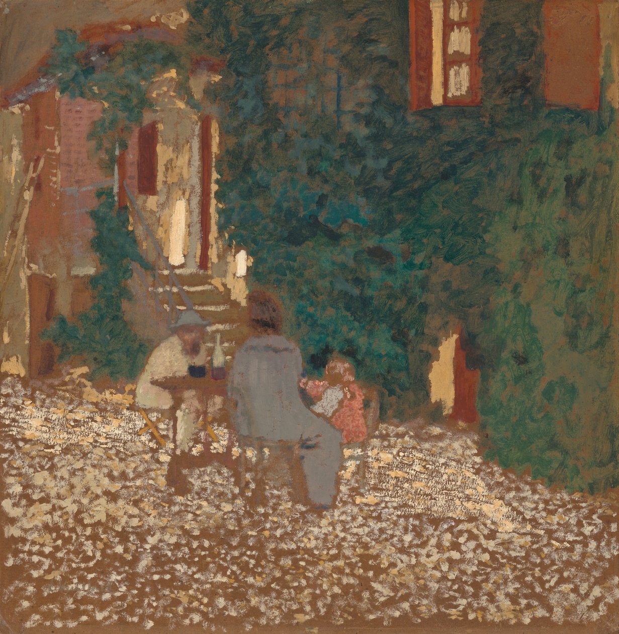 Odpocznij w ogrodzie autorstwa Edouard Vuillard