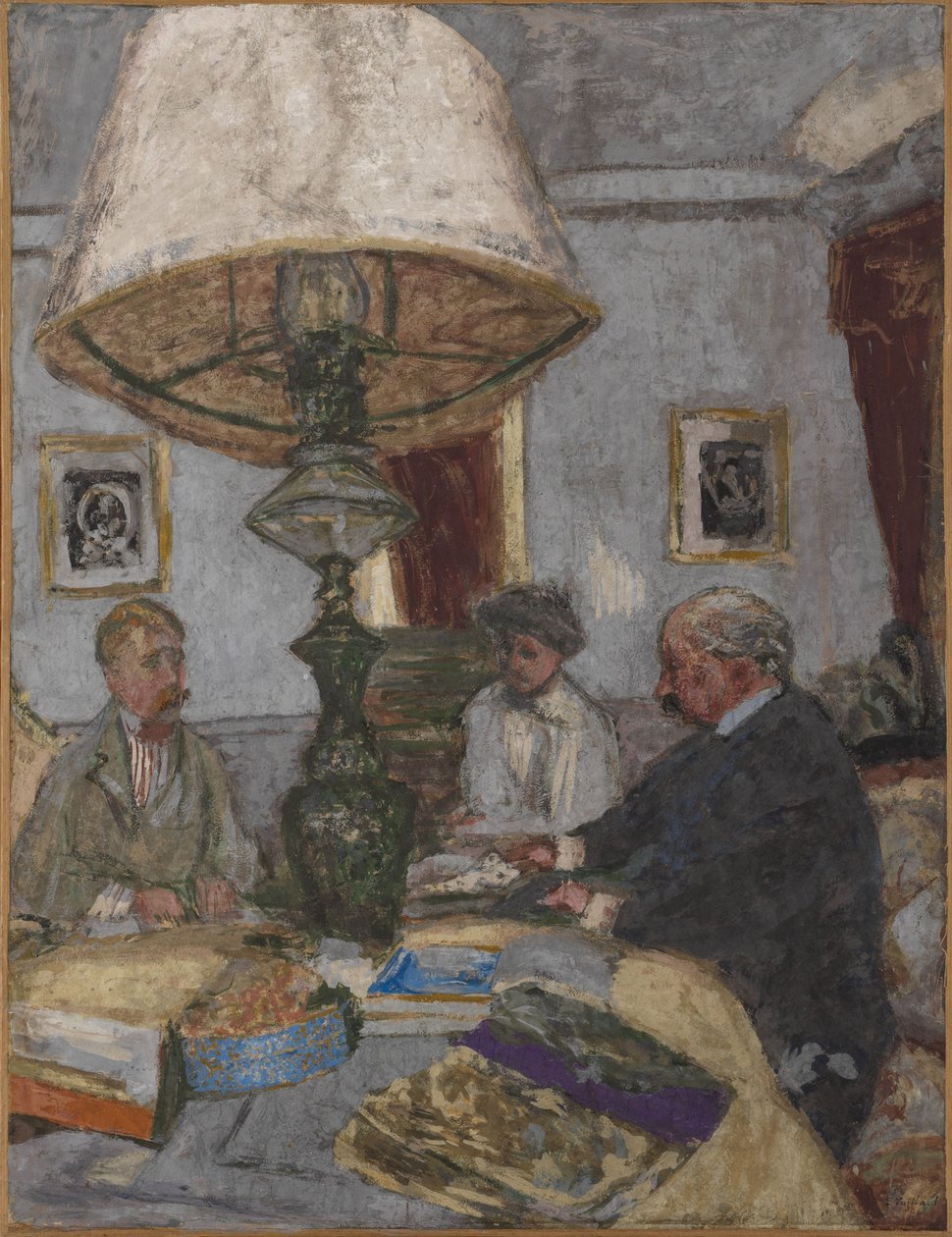 Pod wielką lampą w Saint-Jacut autorstwa Edouard Vuillard