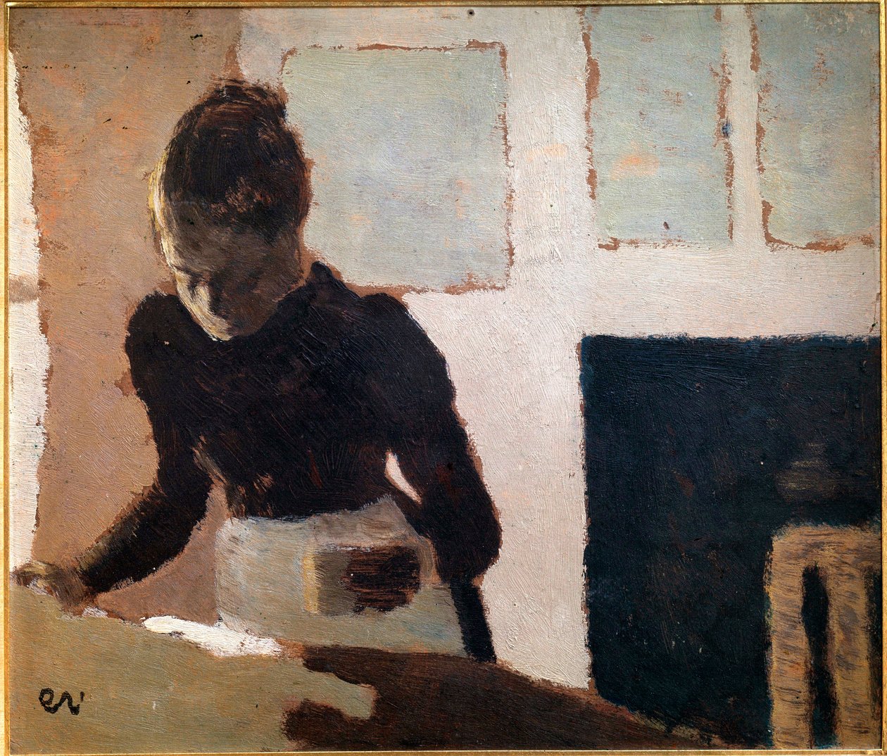 Prasownica XX wieku (olej na płótnie) autorstwa Edouard Vuillard