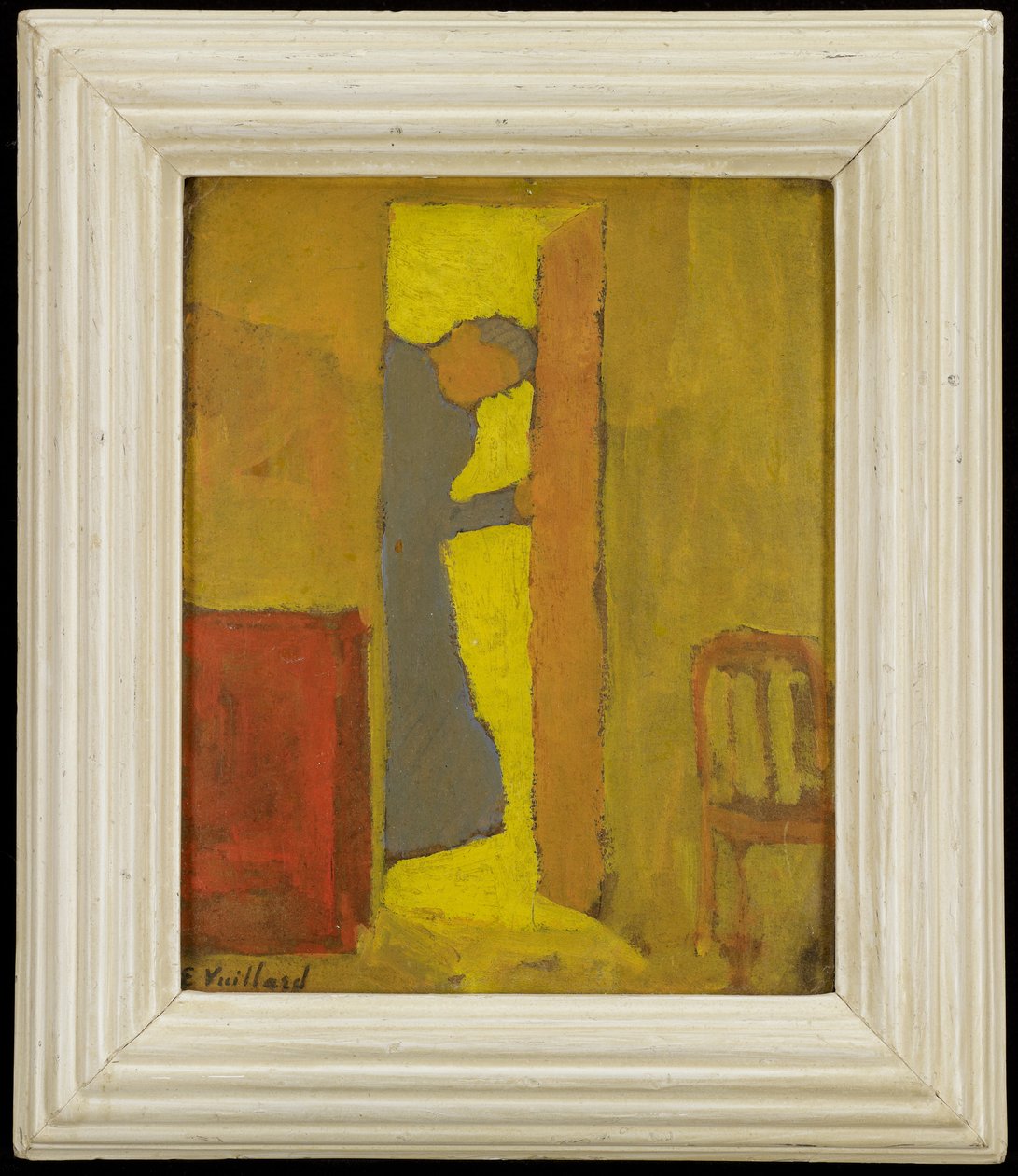Matka artysty otwierająca drzwi, ok. 1891-2 (olej na tekturze) autorstwa Edouard Vuillard