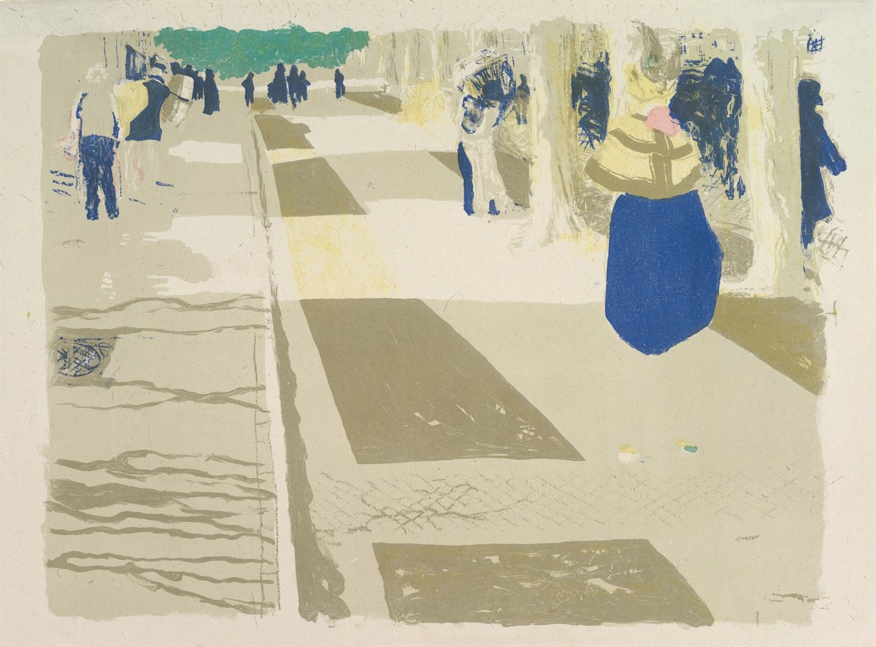Aleja, z serii Krajobrazy i Wnętrza autorstwa Edouard Vuillard