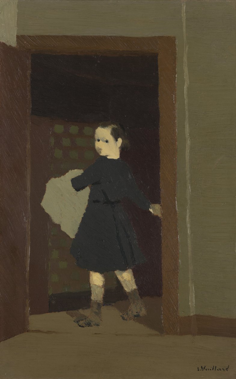 Dziecko u drzwi, 1891-92 autorstwa Edouard Vuillard
