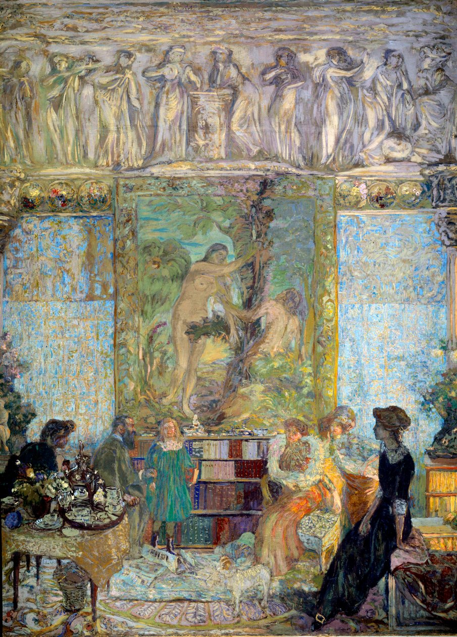 Biblioteka Na pierwszym planie Małgorzata Caetani, księżna Bassiano autorstwa Edouard Vuillard