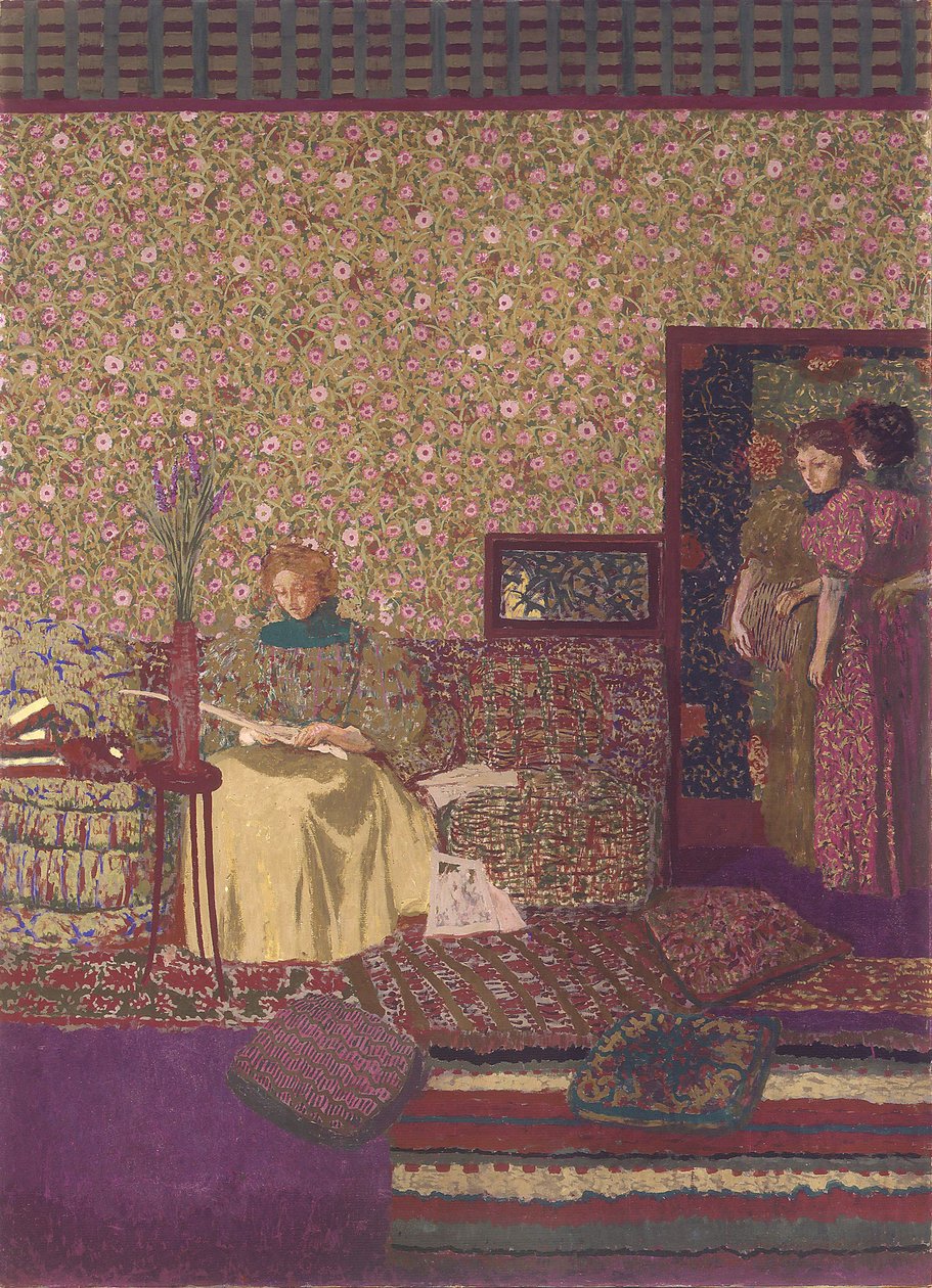 Prywatność. Dekoracja dla Biblioteki Dr. Vaquez autorstwa Edouard Vuillard