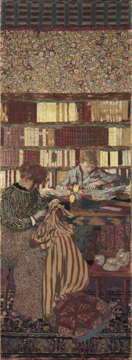 Prywatność. Dekoracja dla Biblioteki Dr. Vaquez autorstwa Edouard Vuillard