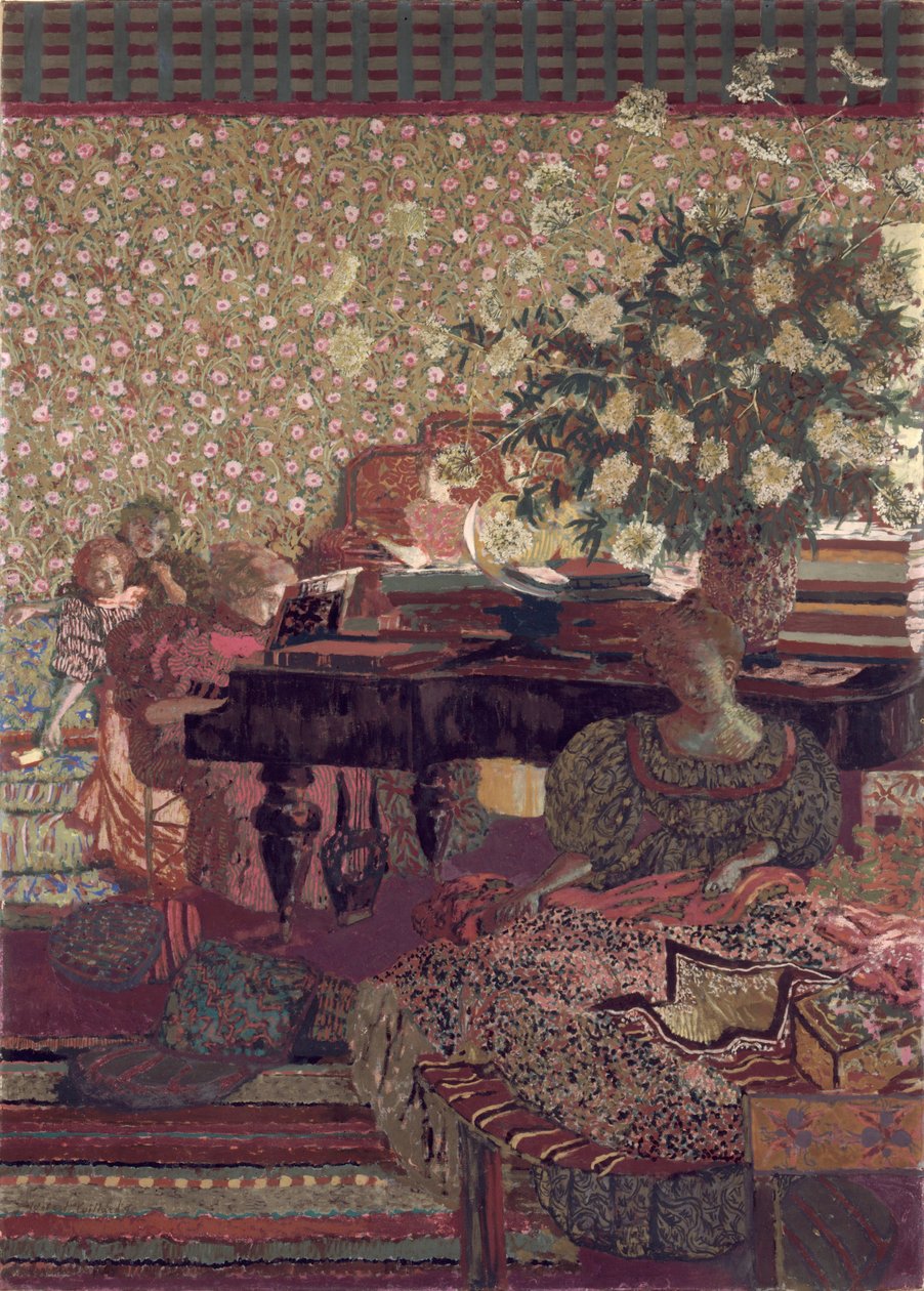 Prywatność. Dekoracja dla Biblioteki Dr. Vaquez autorstwa Edouard Vuillard